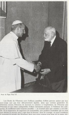 René Cassin et le pape